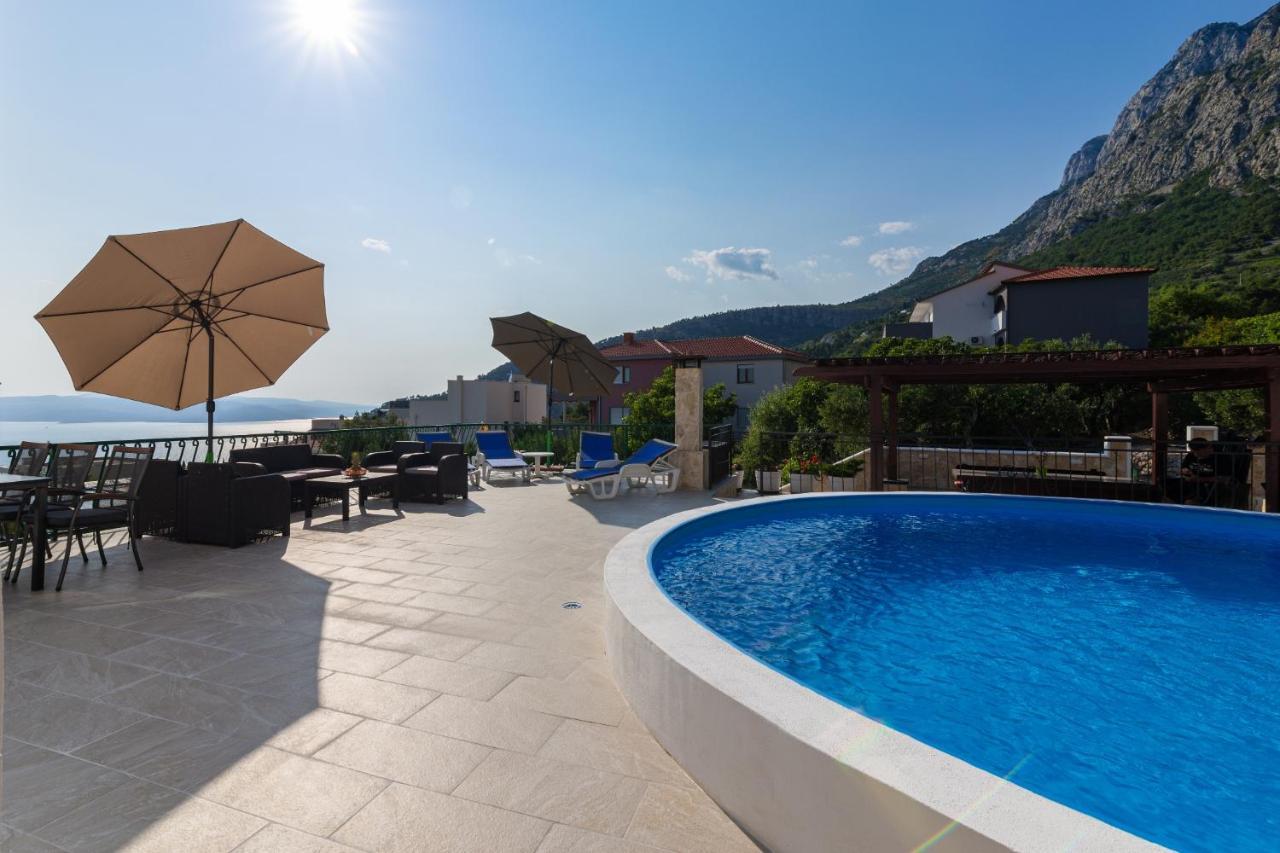 Navis Sea View Apartment With Pool Makarska Exterior photo